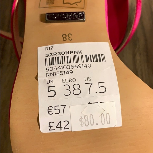 Topshop Riz ankle straps heels - Picture 4 of 4